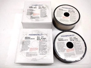 ER70S-6 .035 MIG 2 lb 2 Pack Mild Steel Welding Wire Spools POWERWELD - Picture 1 of 3