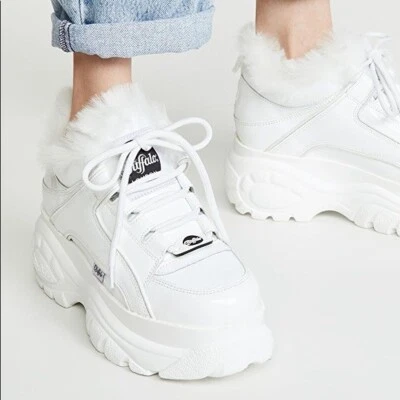 Zapatillas deportivas JUNYA WATANABE CDG Buffalo London forradas de piel sintética con plataforma de cuero Foto 1 de 4