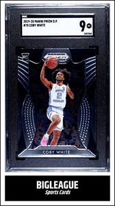 2019-20 Panini Prizm Draft Coby White ROOKIE SGC 9 MINT Chicago Bulls #70 - Picture 1 of 3