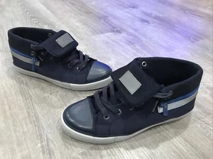 Vintage Levi’s Skateboard Shoes Zip Navy Blue Sneakers Mens Size 9 Zippers Work! - Picture 1 of 5