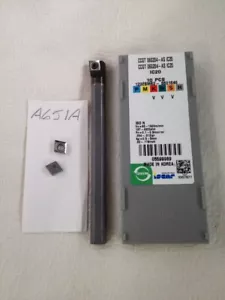 NEW 5/16" CARBIDE BORING BAR C05-SCLCR-2 W/ 10 ISCAR CCGT 2-1-AS INSERTS (A651a) - Picture 1 of 7