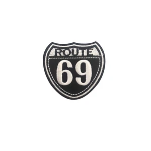Route 69 Engine Sexy Heat Adhesive Heat Iron Travel MC Patch Clothing - Picture 1 of 2