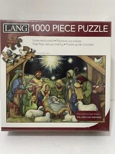 Lang The Lord Is My Shepherd 1000 pc Jigsaw Puzzle Susan Winget’s NIB - Picture 1 of 5