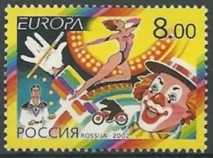 Russia 2002 ☀ Europa stamps - Circus ☀ MNH** - Picture 1 of 1