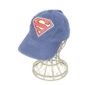 Vintage Superman DC Comics Baseball Cap Hat Blue One Size Adjustable Retro Y2K - Picture 1 of 13