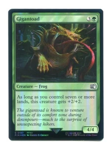 Lámina Gigantoad, casi nueva, Final Fantasy, Magic The Gathering, Fin Magic The Gathering #187 - Imagen 1 de 2