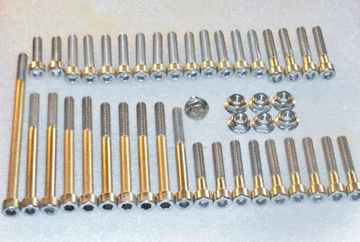 Cubiertas de motor Suzuki SV1000 2003-07 46 piezas acero inoxidable Allen kit de tornillos  Foto 1 de 4