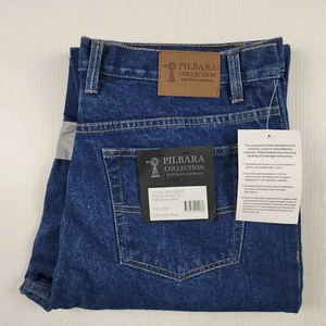 Pilbara Collection Reflective Jeans Mens Size 97S Blue Denim Cotton Ritemate NEW - Picture 1 of 14