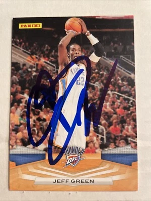 2009 Panini Jeff Green Autographed Card Oklahoma City Thunder #230 CB1520 - Image 1 of 2