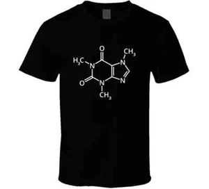 Coffee Molecular Caffeine Chemical Formula Barista Espresso T Shirt Tee Gift New - Picture 1 of 11