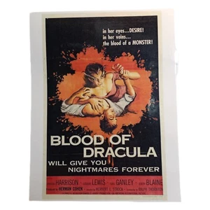 Blood of Dracula (1957) 7"x11" Laminated Mini Movie Poster Print - Picture 1 of 1