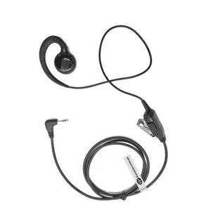 MOTOROLA 1 Pin Radio C Shape SWIVEL Inline PTT MIC Earpiece T4000 T5100 T7 T4 - Picture 1 of 9