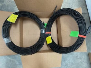 2x Lot Corning 350' & 400' 1F CCFDRP SCAOPT Fiber Optic Drop - Picture 1 of 5