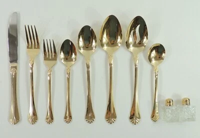 Cubiertos de acero inoxidable INS398 by International Gold Electroplate TU ELECCIÓN Foto 1 de 2