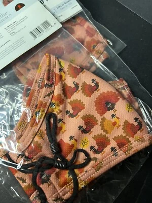 Лот 5 новый ассортимент размер Boomer Naturals многоразовый лицо маска День благодарения детей - Изображение 1 из 2