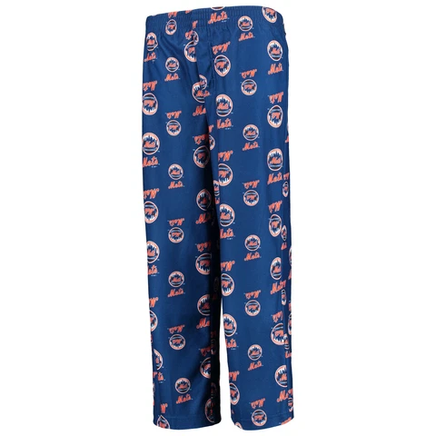 Youth Royal New York Mets Team Color Printed Logo Pants Cover