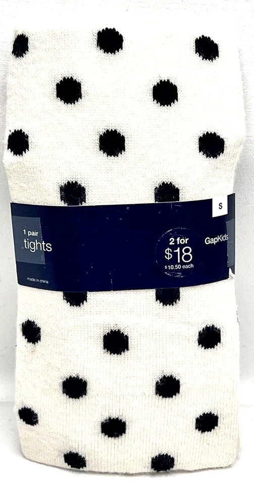 Medias con patas de lunares blancas y negras GAP KIDS. Talla S Foto 1 de 2
