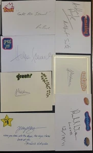 (7) Unknown Autographed Cards Help? - Picture 1 of 1