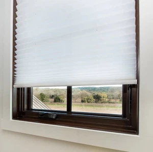 Redi-Shade Easy Lift Cut-to-Size White Cordless Fabric Pleated Shade 30" x 64" - Picture 1 of 1