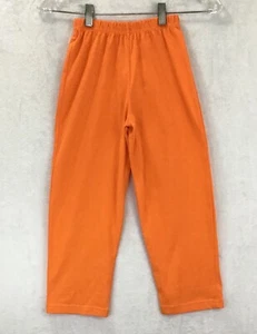 Lily Pads Boutique / Orange 100% Cotton Elastic Waist Knit Legging Pants Size 6 - Picture 1 of 7