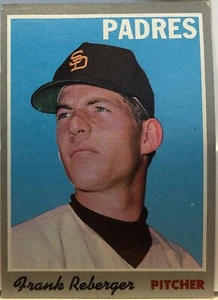 1970 Topps Baseball Card #103 Frank Reberger San Diego Padres - Picture 1 of 2