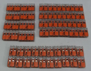 48 Stück WAGO Klemme flexibel 0.14-, 221-41... 2, 3, 5 polig Steckklemmen Lüster - Bild 1 von 1