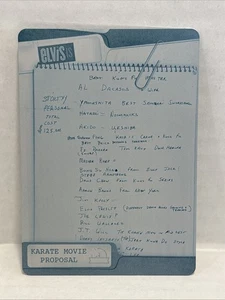 2007 Press Pass Elvis Is #59 Karate Movie Proposal Cyan Front Press Plate 1/1 - Picture 1 of 2
