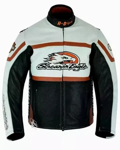 Harley Davidson Men's Raceway Screaming Eagle Pure Leather Biker Men's Jacket - Picture 1 of 5