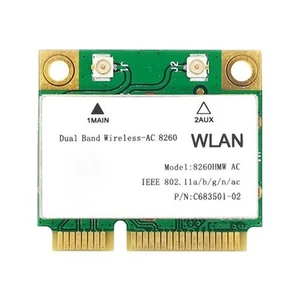 Legacy Mini-PCIe WLAN Karte für Intel 8260 | Half Mini PCIe Netzwerkkarte | 867 - Bild 1 von 4