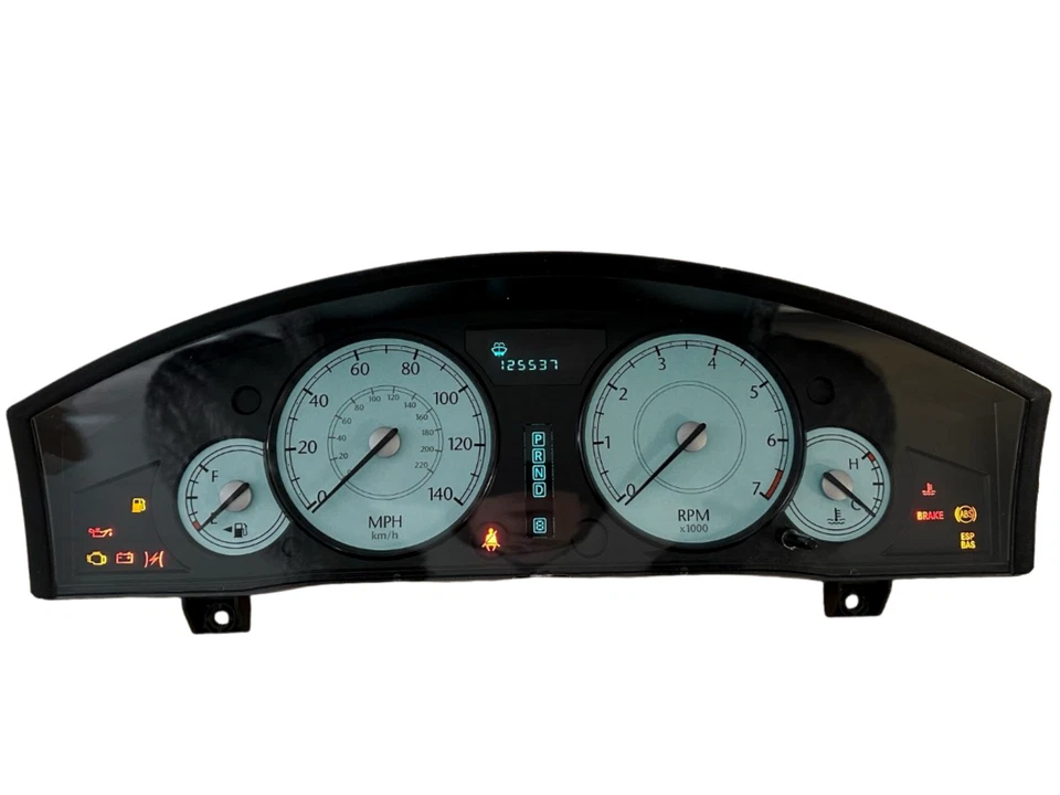 Cuadro de instrumentos velocímetro indicadores de panel de instrumentos Chrysler 300 2007 125.537 millas Foto 1 de 4