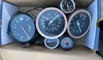 Original Veglia Borletti Speedometer 6 Gauge Set - Not Tested. - Free Shipping - Image 1 of 4