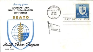 1151-11 - 1960 SEATO Organizzazione Trattato FDC con Fluegel cachet UA, OF - Foto 1 di 4