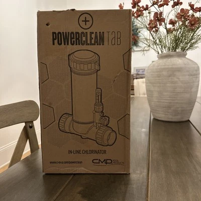 CMP 25280-100-000 PowerClean Tab Ultra In-Line Chlorinator w/Clear Glass Lid New - Image 1 of 2