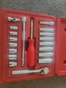 ๐บ๐ธ MAC Tools 1/4" Ratchet Socket Set General Service Extension Swivel Lot Box - Picture 1 of 6