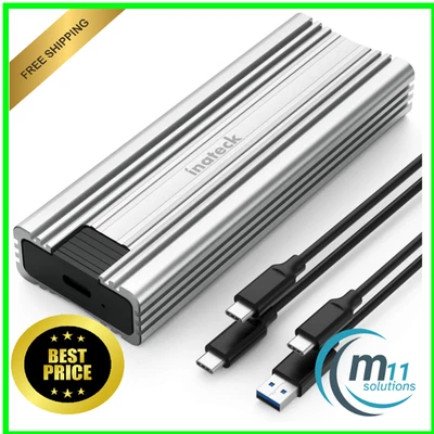 NVMe M.2 USB 3.2 Gehäuse | Kühlkissen | Werkzeuglos - Bild 1 von 4