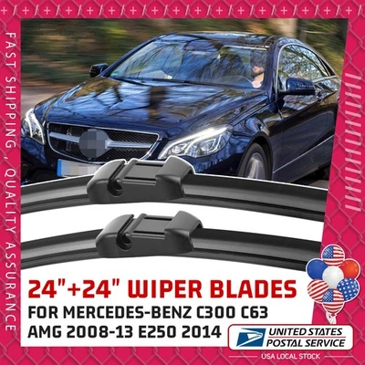 Escobilla limpiaparabrisas alta calidad duradera para Mercedes-Benz E550 E400 24" y 24" Foto 1 de 4