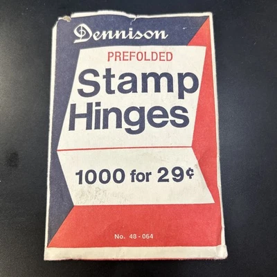 Bisagras de sello preplegadas Dennison verificadas 1000++ cantidad paquete abierto re paquete 17,1 g Foto 1 de 3