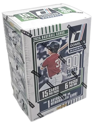 2025 Panini Donruss 棒球工厂密封 6 包爆破盒 90 张卡 1 张命中 — 第 1/3 张图片