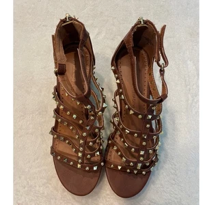Adrienne Vittadini Damen-Plateausandalen Kaktus Keilabsatz Größe 8M braun - Bild 1 von 10