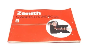 Zenith Owner's Handbook - Vintage Manual (English) - Picture 1 of 2