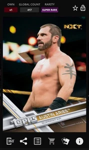 WWE TOPPS SLAM DIGITAL AUSTIN ARIES WWE-2017 SR BRONZE BASE (RC) - Picture 1 of 1
