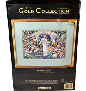 Vintage Dimensions Gold Collection Mother Earth Cross Stitch Kit #3797 Open Pkg - Picture 1 of 4