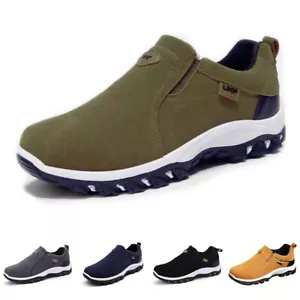 Mens Driving Loafers Slip On Walking Shoes Gym Casual Lightweight Sport Trainers - Picture 1 of 29