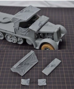 1/35 Carport Fit For WWII German 8 Tons sd.kfz 7/1 Flak Modified Resin Accessory - Picture 1 of 5