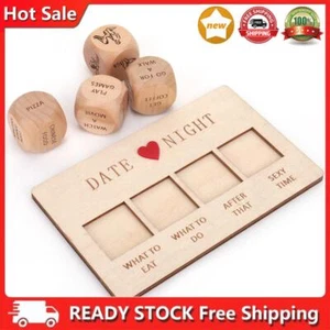 Wooden Date Night Dice Date Night Ideas Game Date Night Take Out Dice for Lovers - Picture 1 of 11