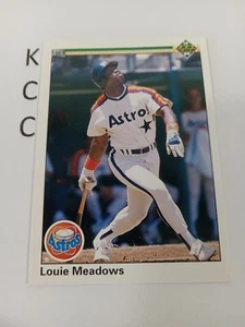 1990 Upper Deck - #160 Louie Meadows Houston Astros - Picture 1 of 2