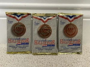 1991 Impel U.S. Olympic Hall of Fame Series Three (3) Packs Factory Sealed! - Picture 1 of 2