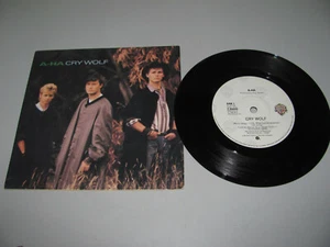 A-Ha : Cry Wolf / Maybe Maybe 7" Vinyl WEA Records 1986 VG+ - Picture 1 of 4