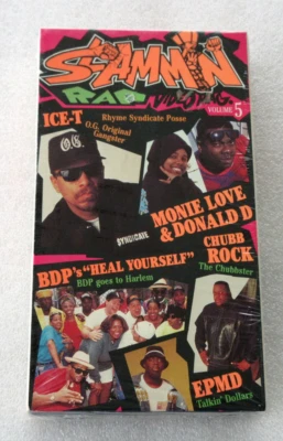 SLAMMIN RAP VIDEO MAG VOL.5 ICE-T VHS TAPE 1991 VPI HARMONY ROCK R&B HIP HOP OOP Foto 1 de 4
