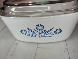Rare Vintage Corning Ware Blue Cornflower Casserole  1 1/2 Liter A-1 1/2 B - Picture 1 of 10
